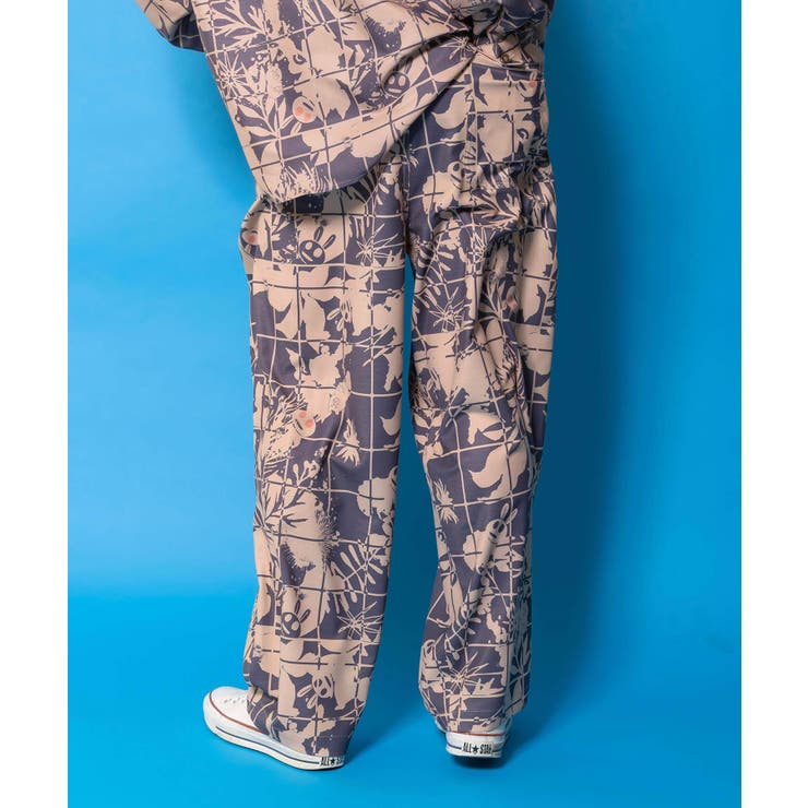 メルヘン恐竜柄orレトロ障子柄 ベルト付きパンツ | ScoLar | 詳細画像7 