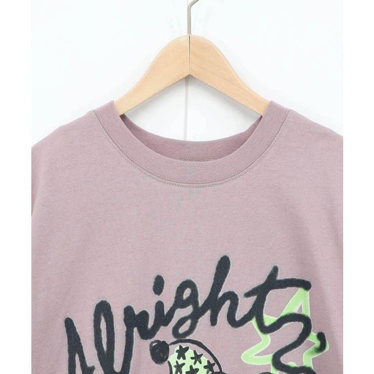 夜更かしガブ 裾メッシュ切替Tシャツ | ScoLar | 詳細画像15 