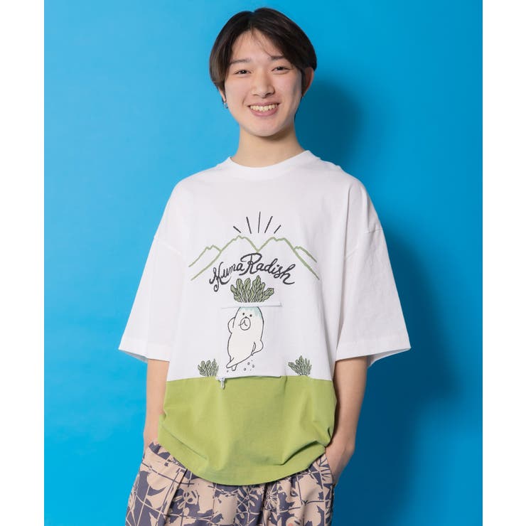 山からクマ大根Tシャツ | ScoLar | 詳細画像3 