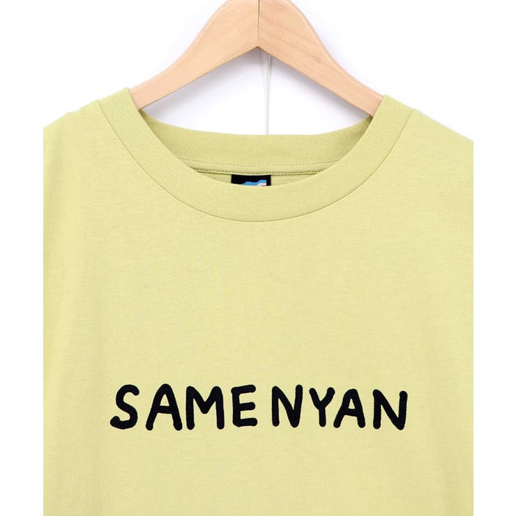 しっぽ飛び出しサメニャン柄Tシャツ | ScoLar | 詳細画像13 
