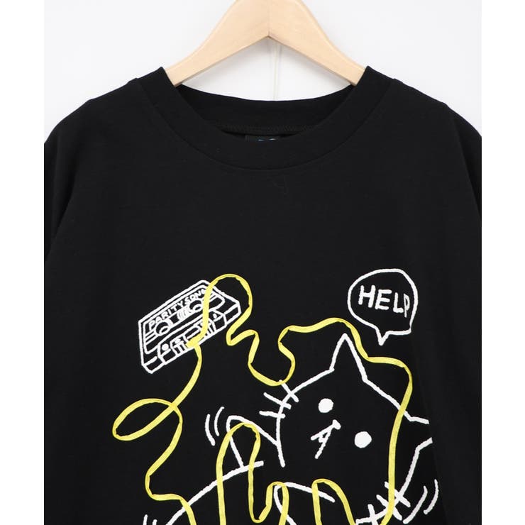 カセットテープにからまるネコTシャツ | ScoLar | 詳細画像14 