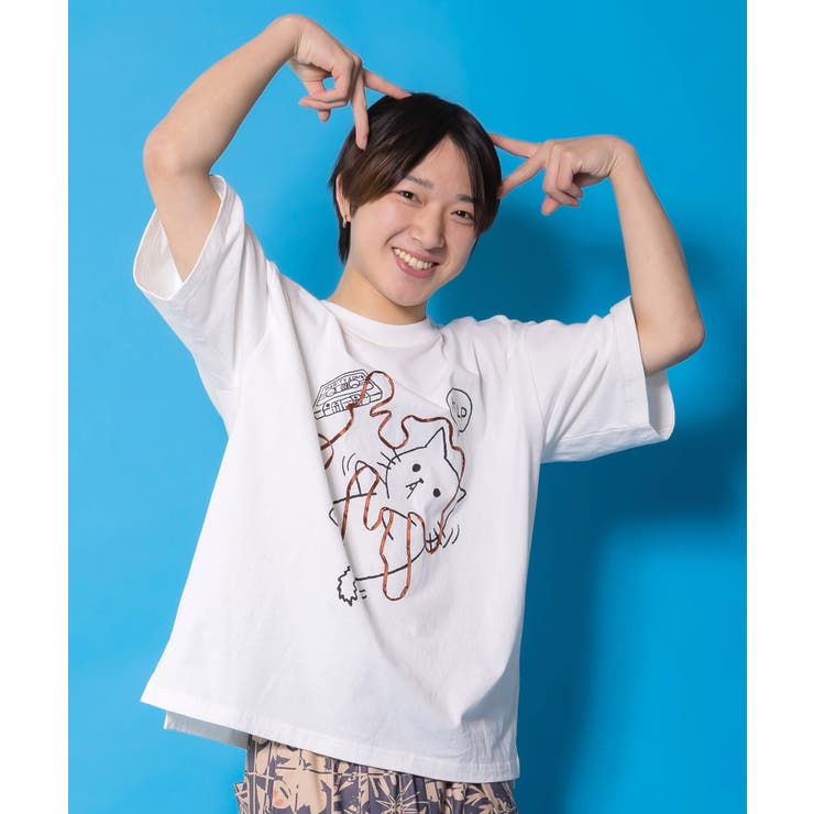 カセットテープにからまるネコTシャツ | ScoLar | 詳細画像10 