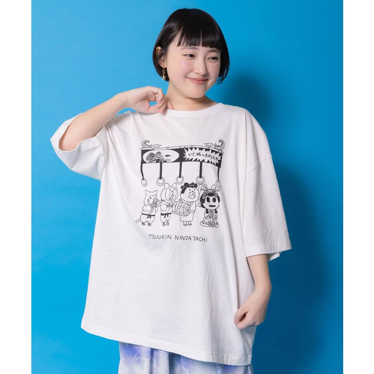 通勤Parity忍者柄Tシャツ | ScoLar | 詳細画像10 