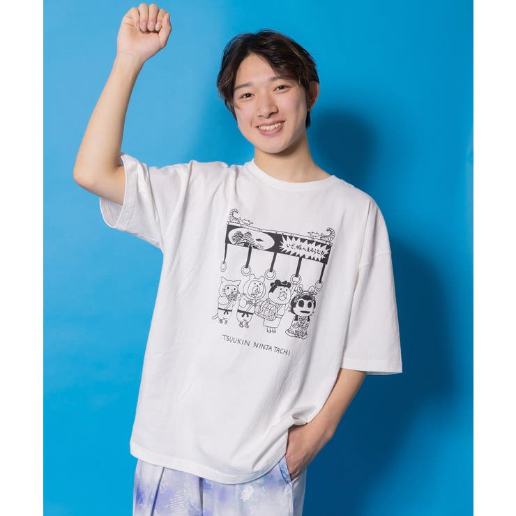 通勤Parity忍者柄Tシャツ | ScoLar | 詳細画像1 