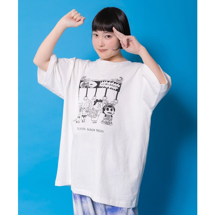 通勤Parity忍者柄Tシャツ | ScoLar | 詳細画像7 