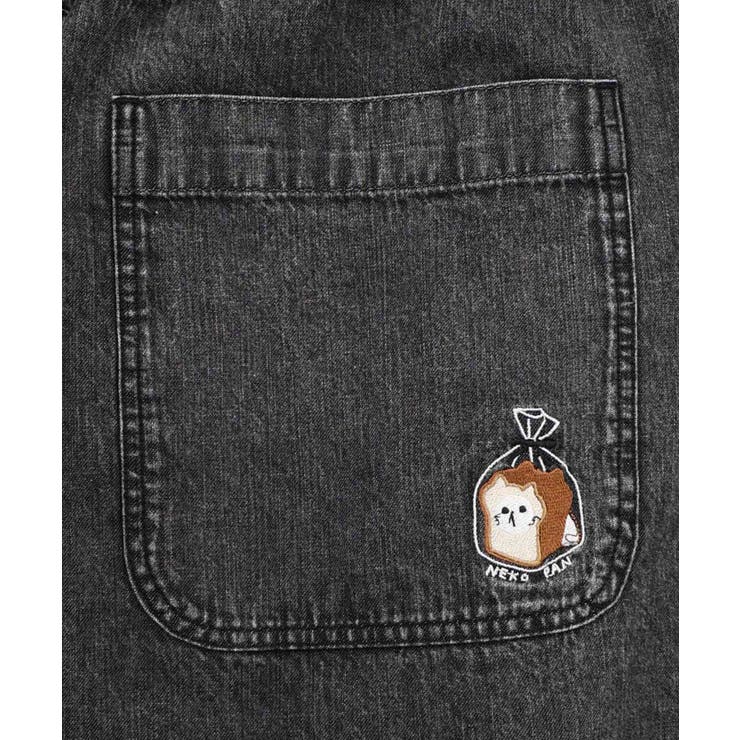 ネコパン刺繍 ツイルorデニムパンツ | ScoLar | 詳細画像16 