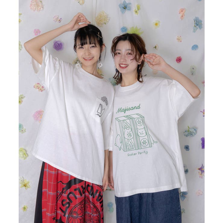 Majisand×Parity クマネコサンドTシャツ | ScoLar | 詳細画像1 