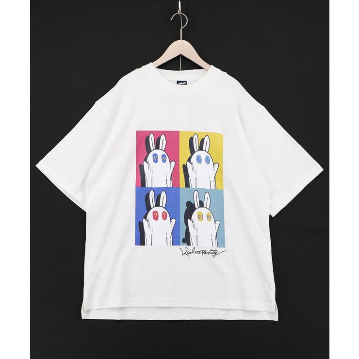 間違い探しおばけウサギTシャツ | ScoLar | 詳細画像6 