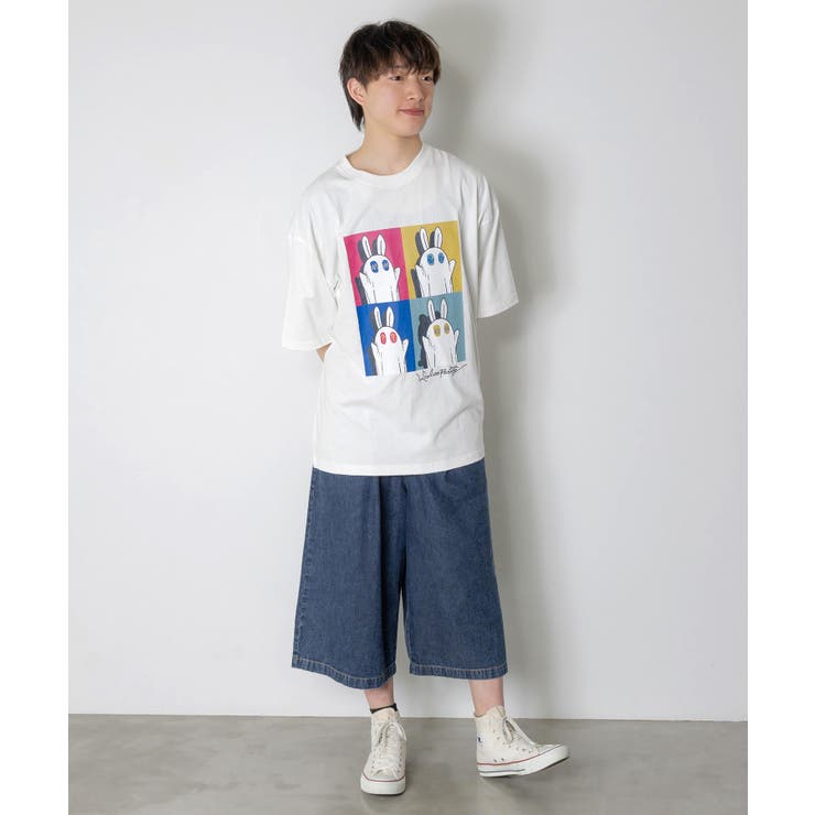 間違い探しおばけウサギTシャツ | ScoLar | 詳細画像1 