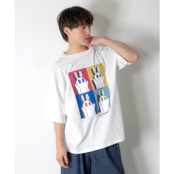 間違い探しおばけウサギTシャツ | ScoLar | 詳細画像2 