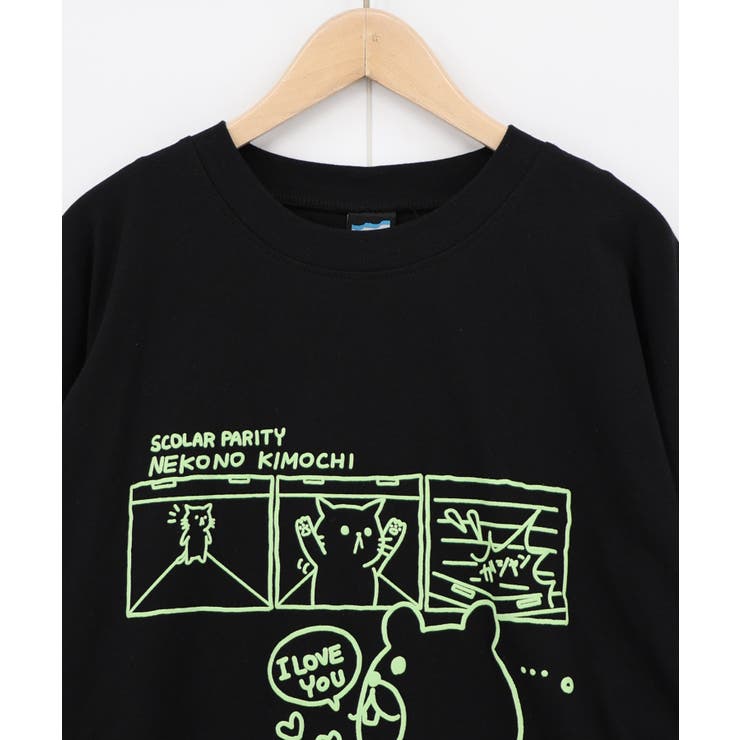 片思いクマと全力拒否ネコTシャツ | ScoLar | 詳細画像14 