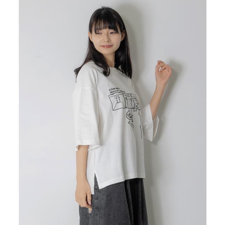 片思いクマと全力拒否ネコTシャツ | ScoLar | 詳細画像9 