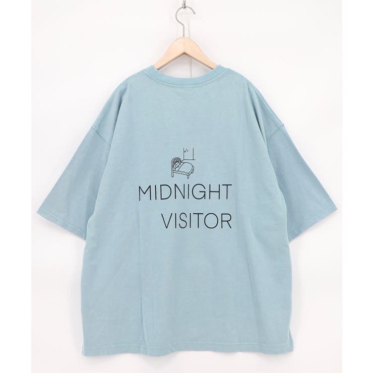 真夜中の訪問者柄Tシャツ | ScoLar | 詳細画像14 