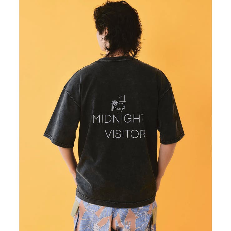 真夜中の訪問者柄Tシャツ | ScoLar | 詳細画像3 