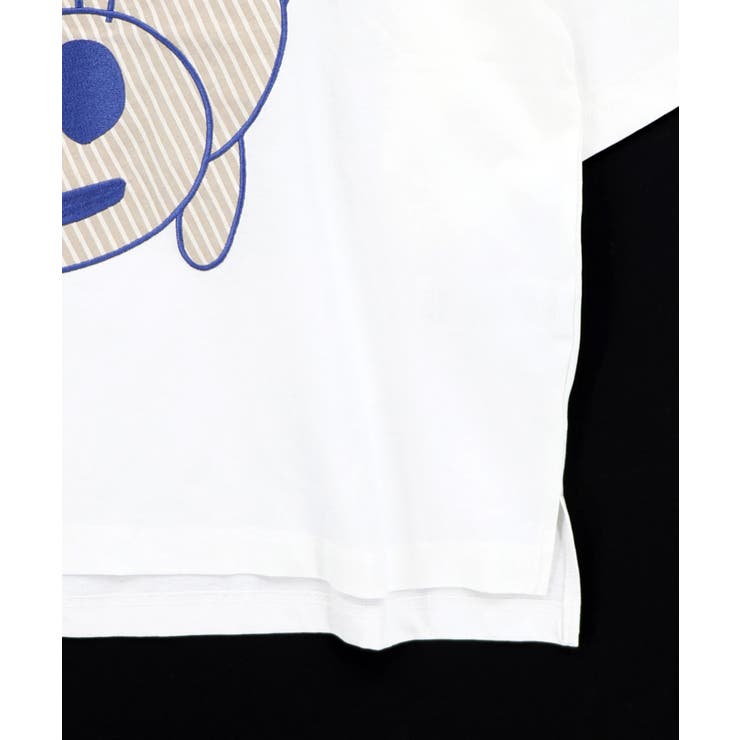ポケットからこぼれウサギ アップリケTシャツ | ScoLar | 詳細画像17 
