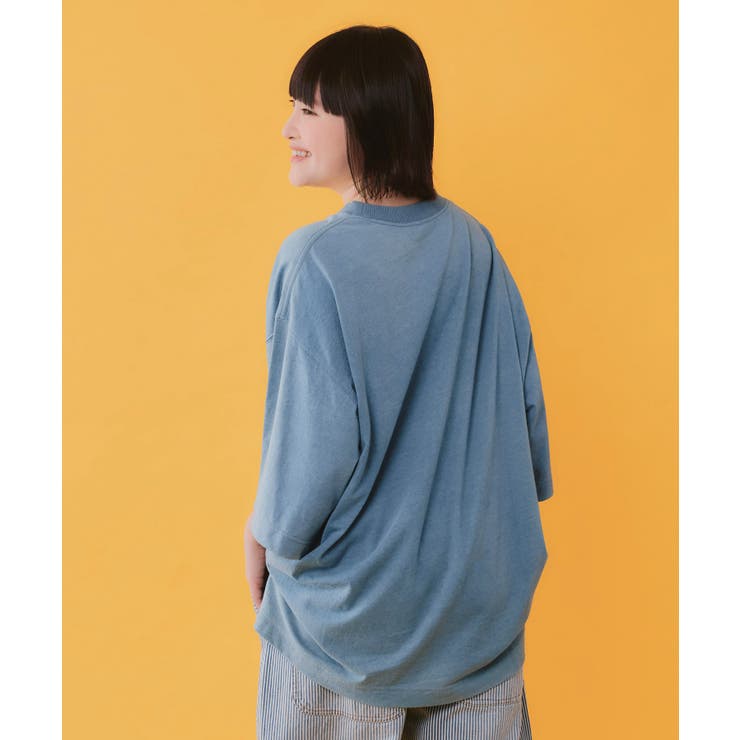 ポケットからこぼれウサギ アップリケTシャツ | ScoLar | 詳細画像4 