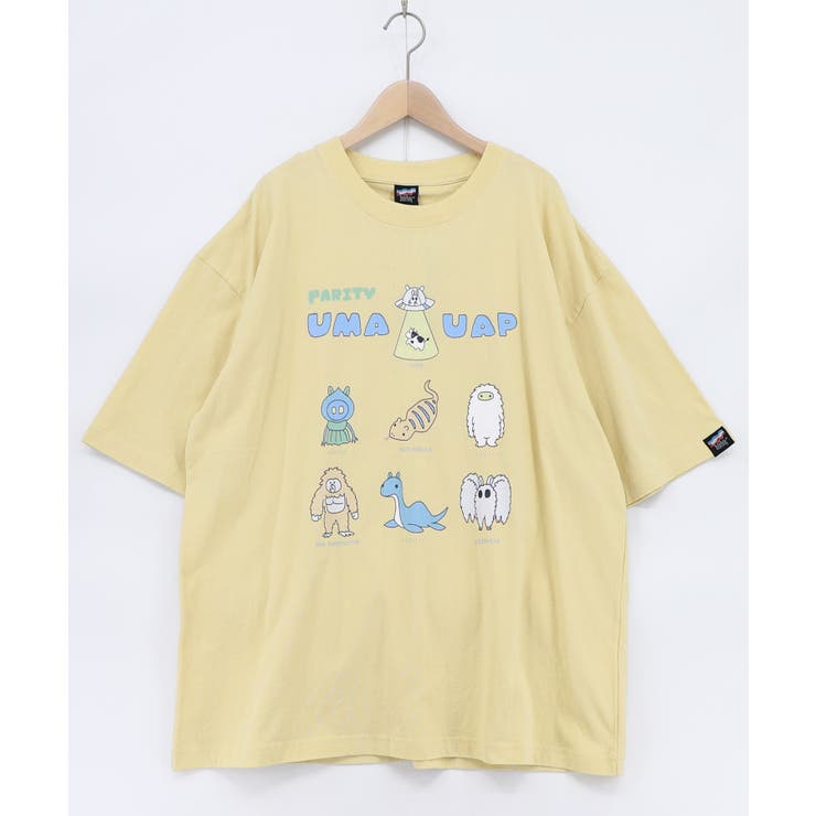 イエロー | UMA・UAP集合柄Tシャツ | ScoLar