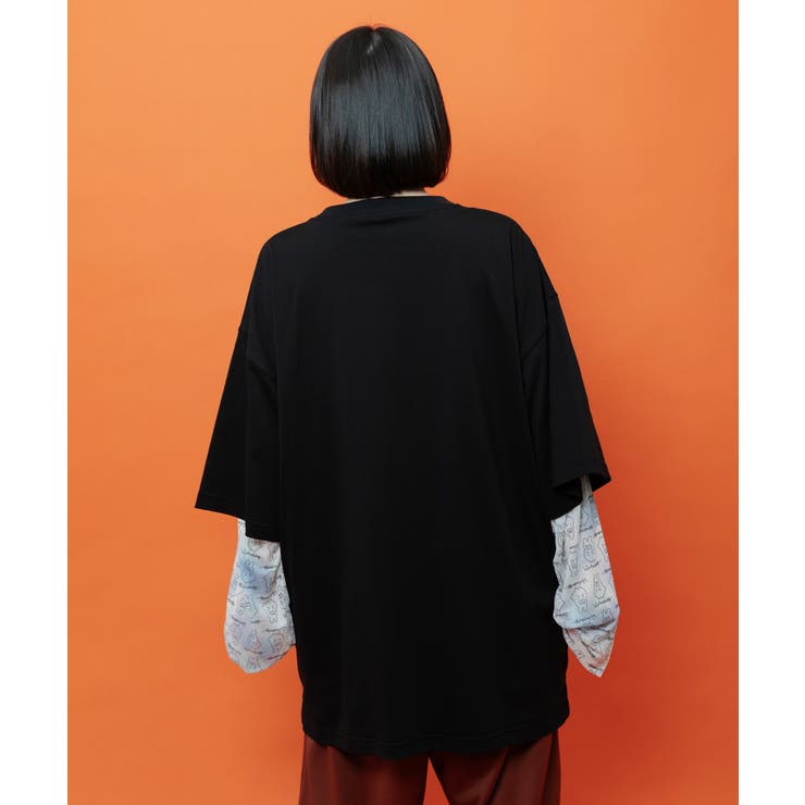 ポンポン ポポラ柄Tシャツ | ScoLar | 詳細画像3 