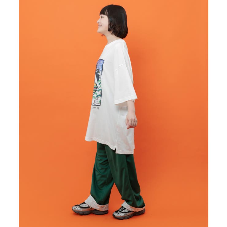 はんなりクマバーガー柄Tシャツ | ScoLar | 詳細画像4 