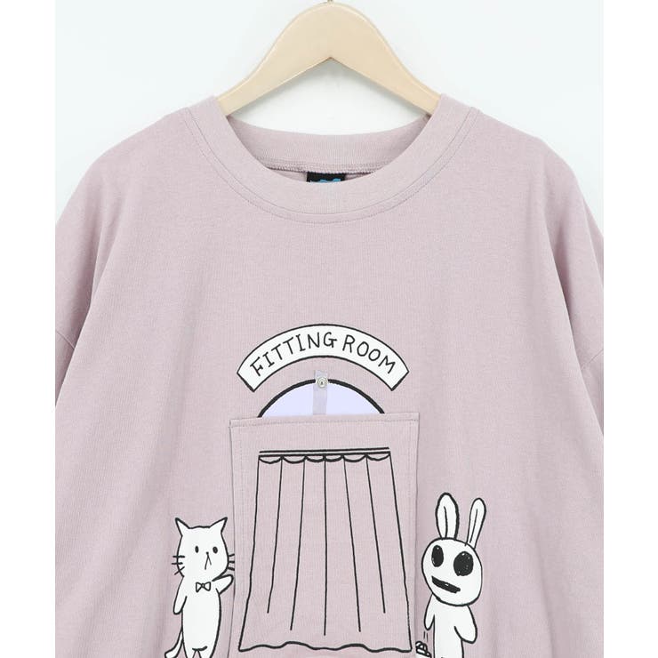 試着室の秘密 お着替え中クマ柄Tシャツ | ScoLar | 詳細画像12 