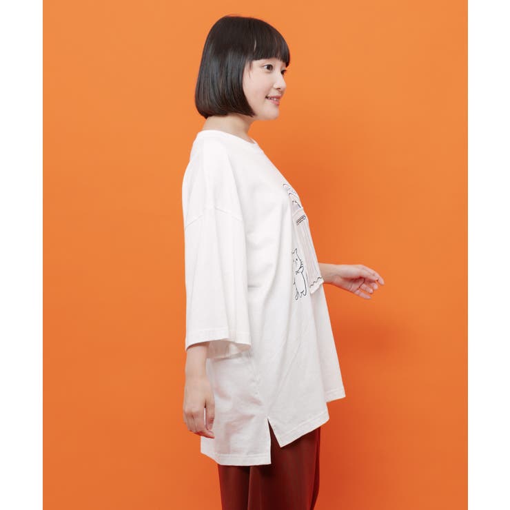 試着室の秘密 お着替え中クマ柄Tシャツ | ScoLar | 詳細画像5 