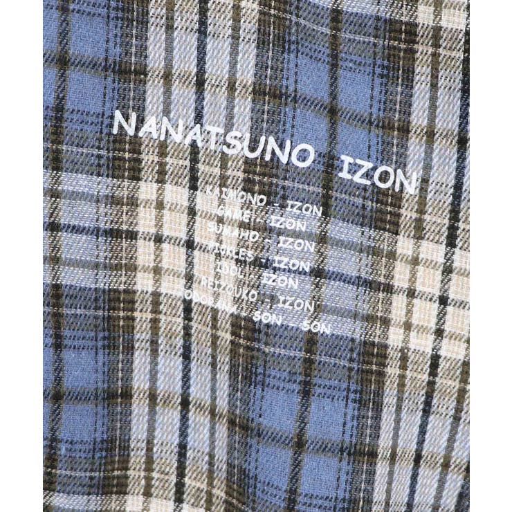 七つのIZON チェック柄切替シャツパーカー | ScoLar | 詳細画像19 