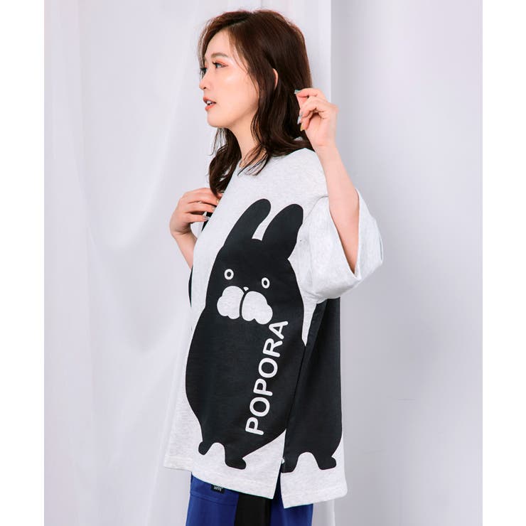 エンドレスポポラ柄Tシャツ | ScoLar | 詳細画像2 