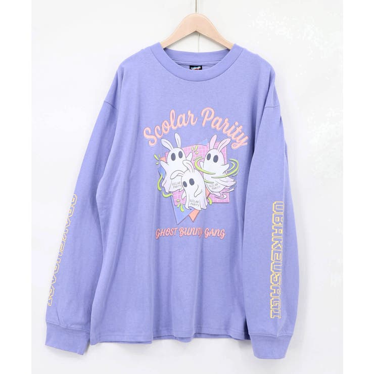 パープル | ぐるぐるおばけウサギTシャツ | ScoLar