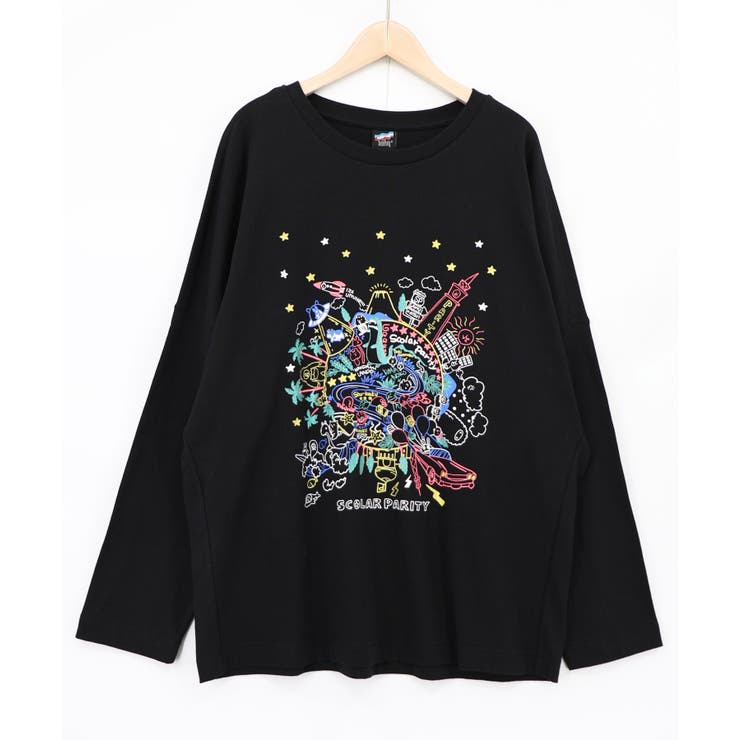 Parityキャラ 惑星ラメプリントTシャツ | ScoLar | 詳細画像11 