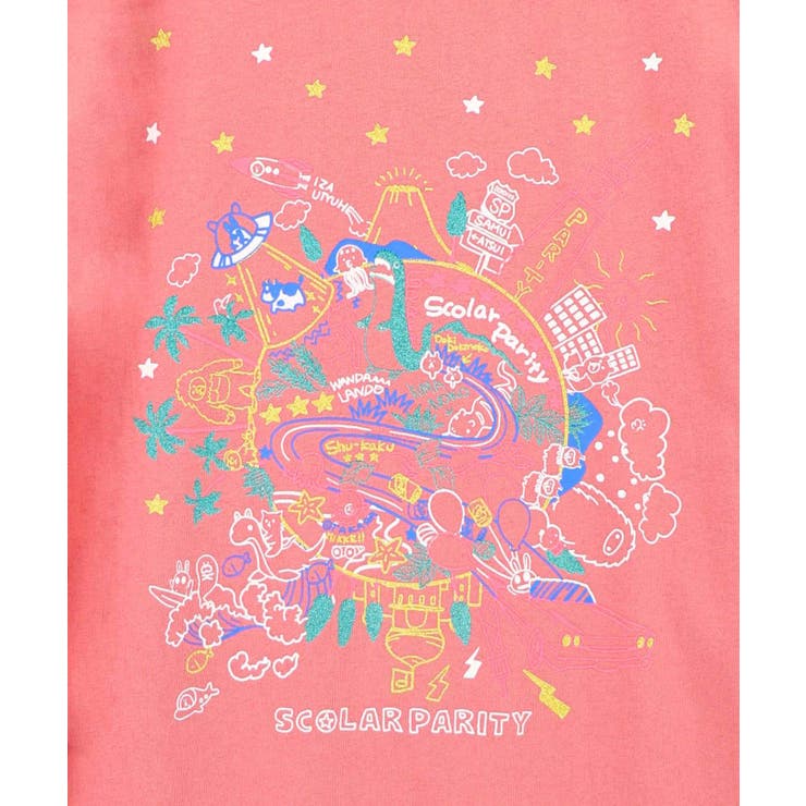 Parityキャラ 惑星ラメプリントTシャツ | ScoLar | 詳細画像13 