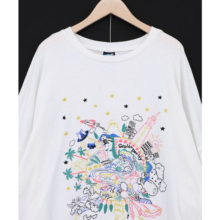 Parityキャラ 惑星ラメプリントTシャツ | ScoLar | 詳細画像15 