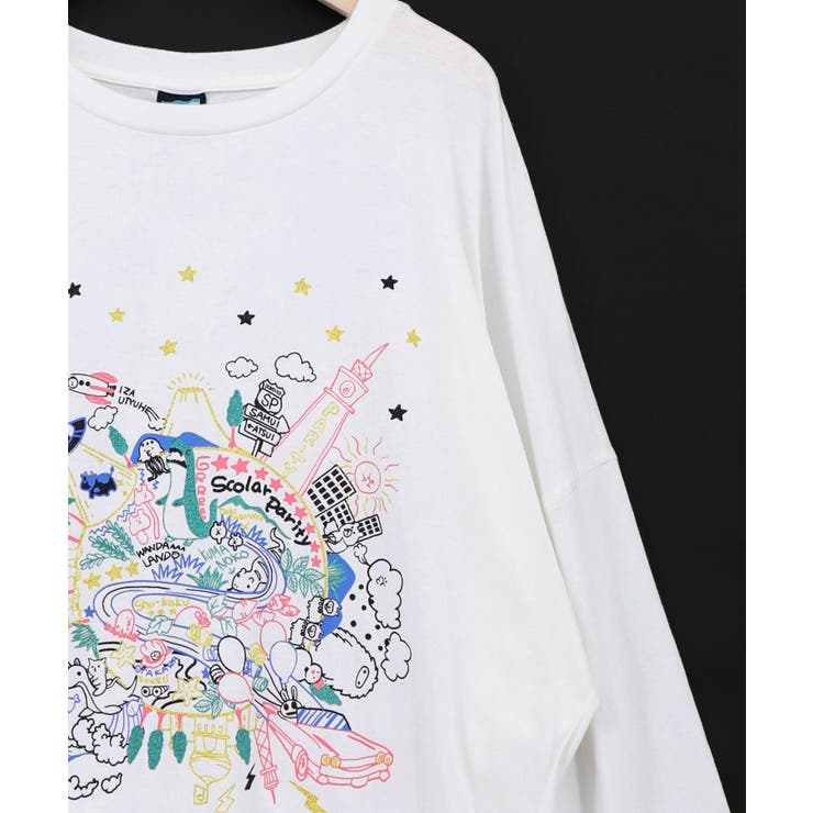 Parityキャラ 惑星ラメプリントTシャツ | ScoLar | 詳細画像16 