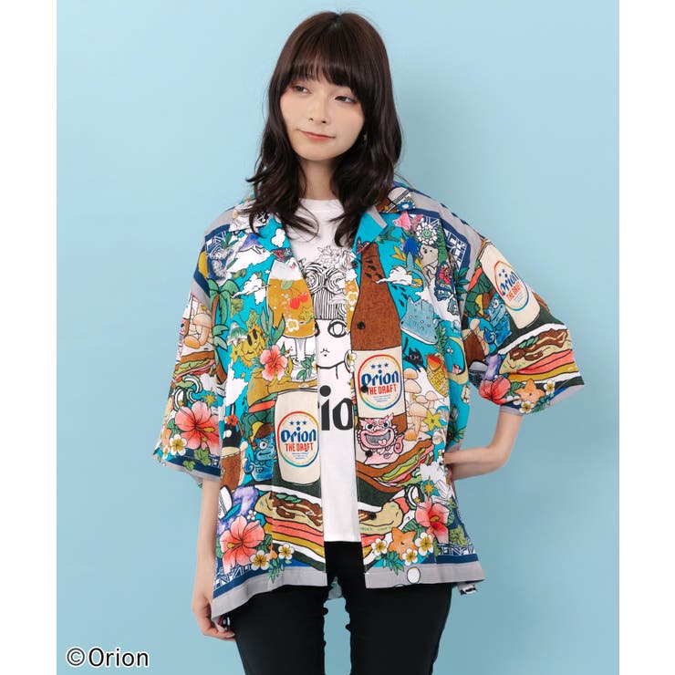 orion×ScoLar フラワーカーニバル柄Tシャツ | ScoLar | 詳細画像7 