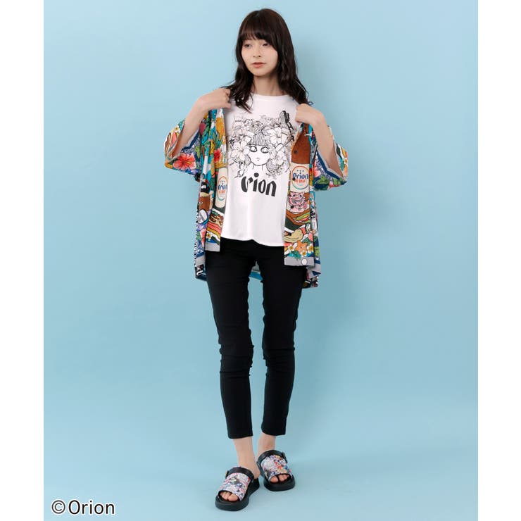 orion×ScoLar フラワーカーニバル柄Tシャツ | ScoLar | 詳細画像8 