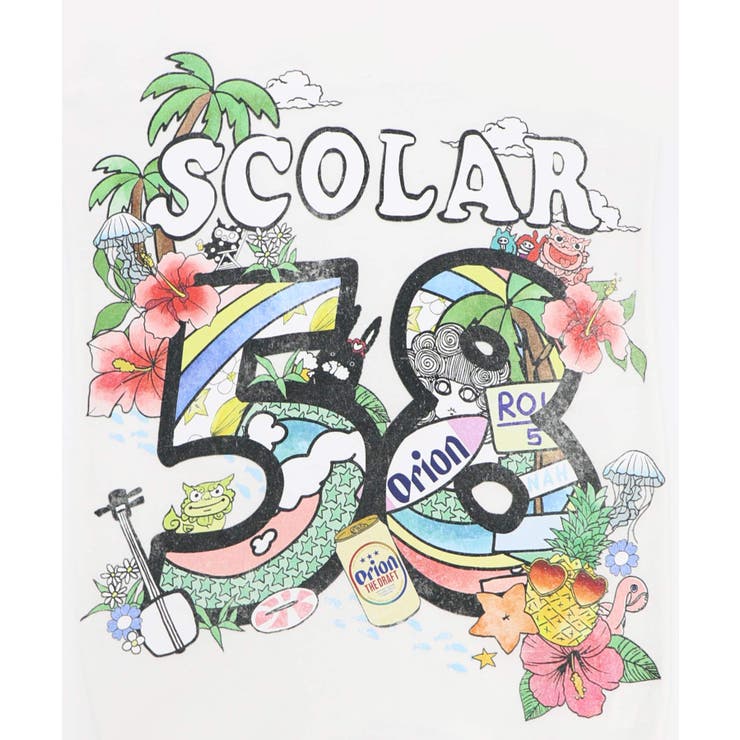 orion×ScoLar ROUTE58沖縄柄Tシャツ | ScoLar | 詳細画像10 