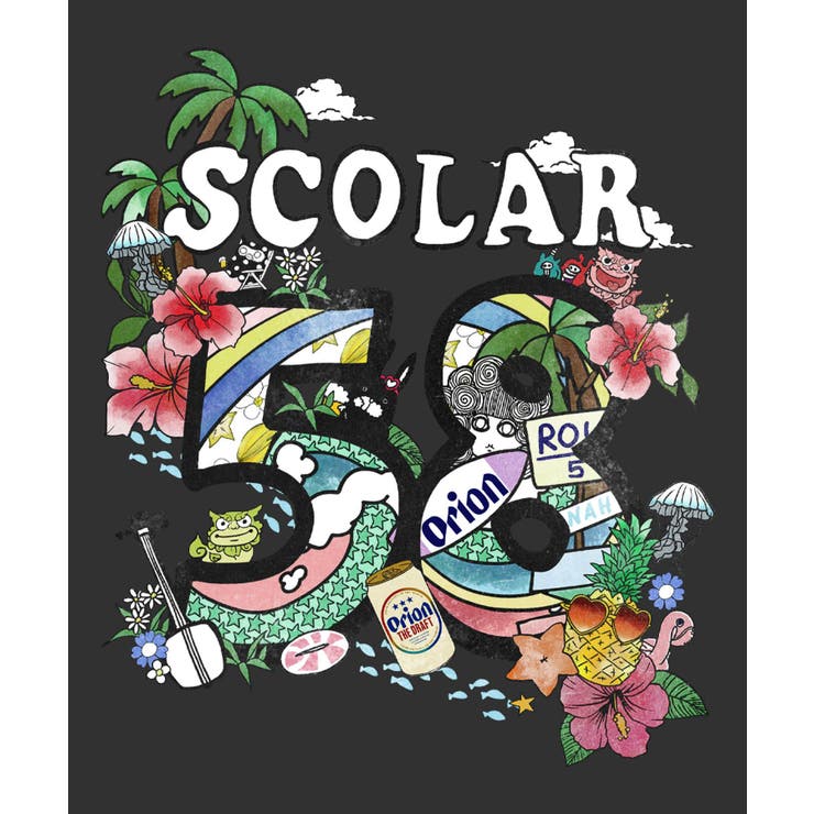 orion×ScoLar ROUTE58沖縄柄Tシャツ | ScoLar | 詳細画像11 