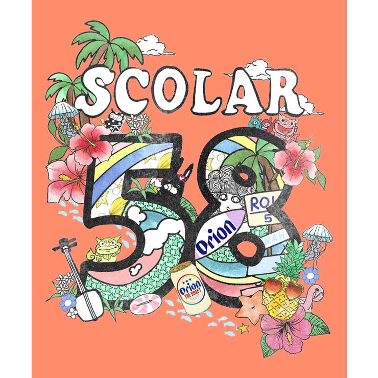 orion×ScoLar ROUTE58沖縄柄Tシャツ | ScoLar | 詳細画像12 