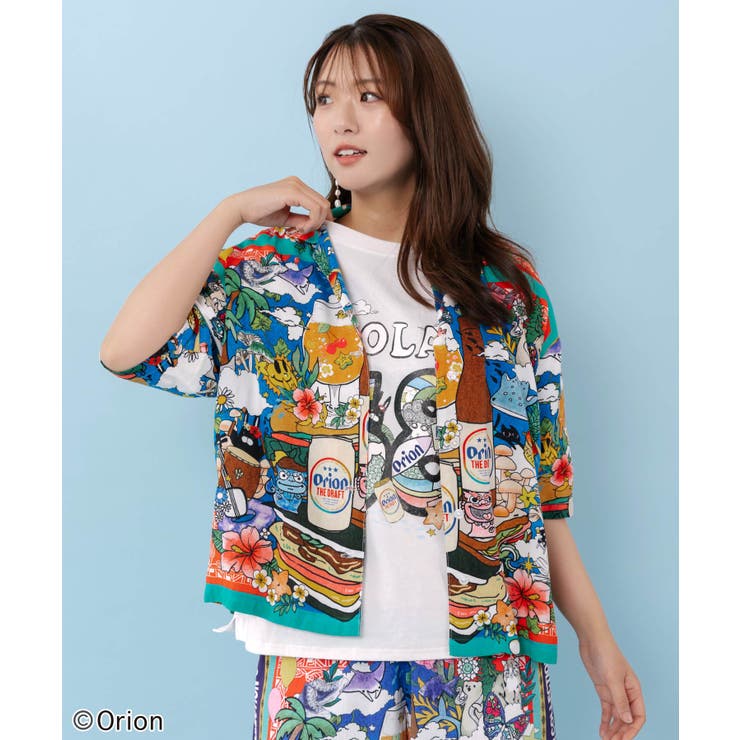 orion×ScoLar ROUTE58沖縄柄Tシャツ | ScoLar | 詳細画像6 