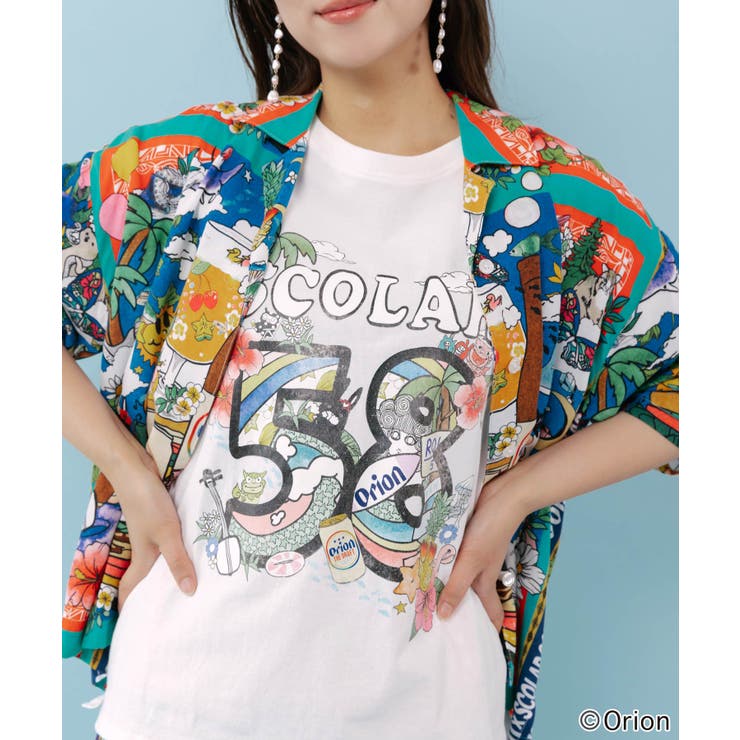 orion×ScoLar ROUTE58沖縄柄Tシャツ | ScoLar | 詳細画像8 