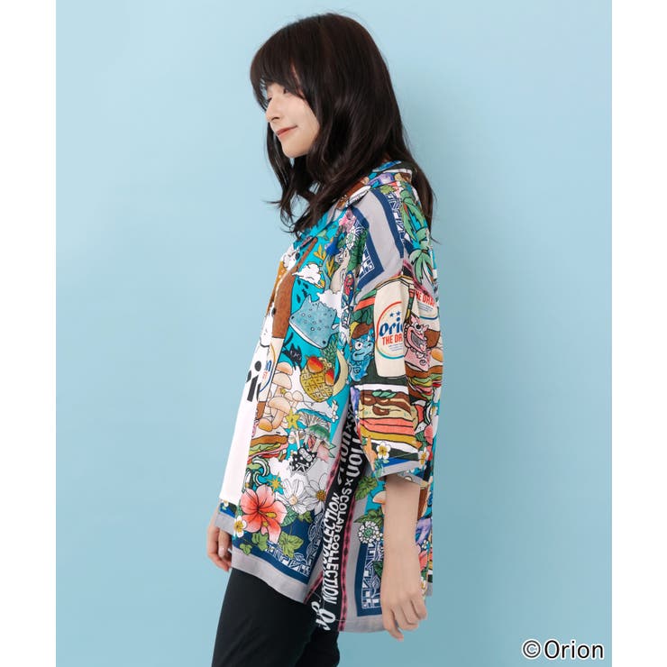 orion×ScoLar スカーフ柄シャツ | ScoLar | 詳細画像9 
