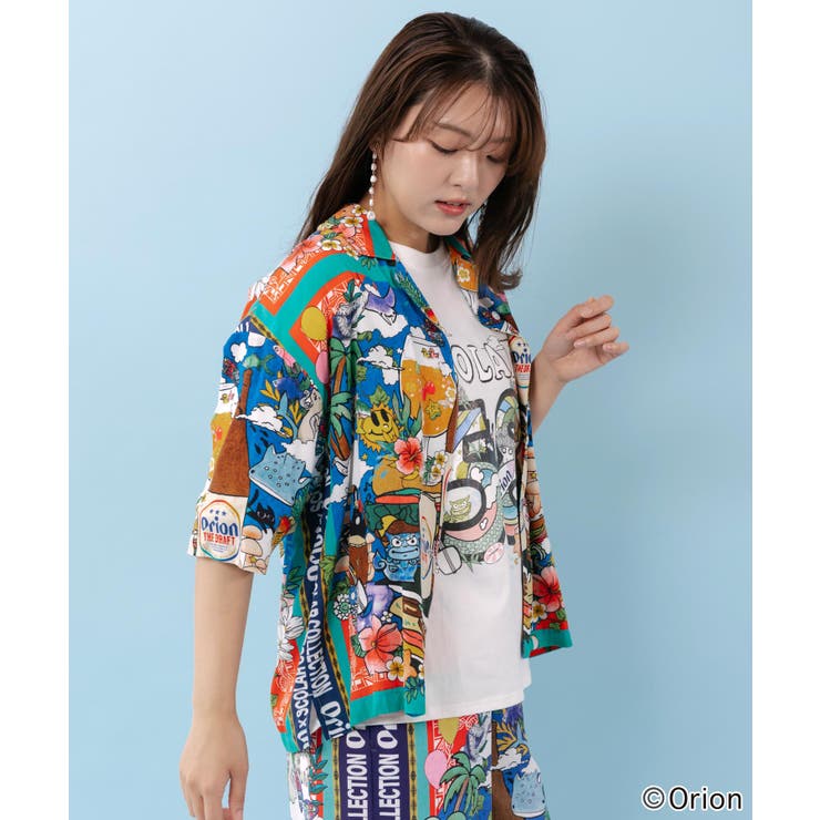 orion×ScoLar スカーフ柄シャツ | ScoLar | 詳細画像3 