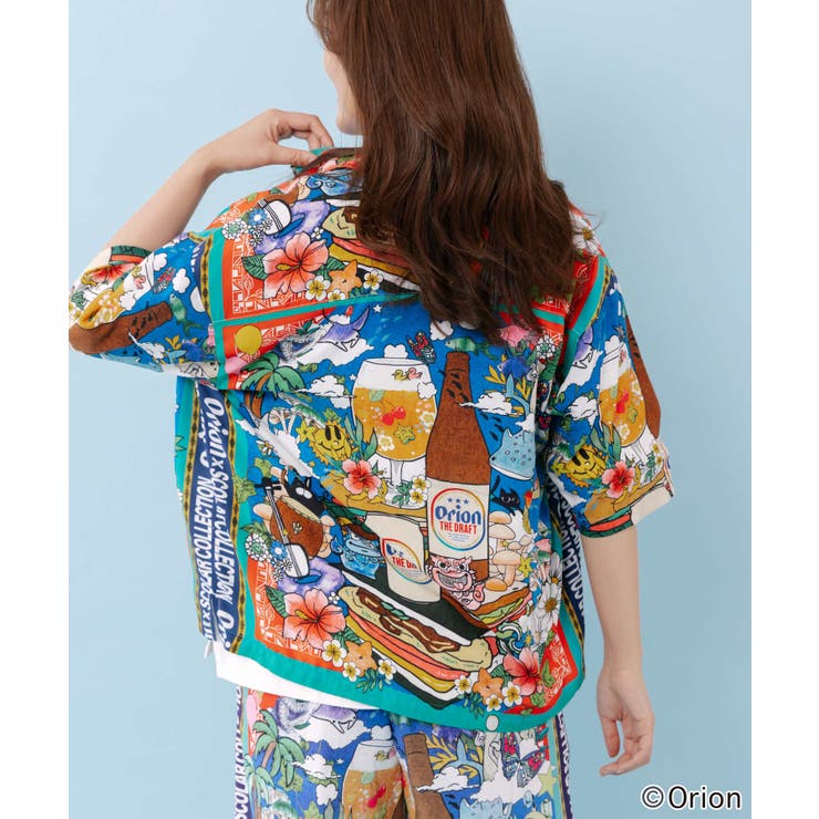 orion×ScoLar スカーフ柄シャツ | ScoLar | 詳細画像5 