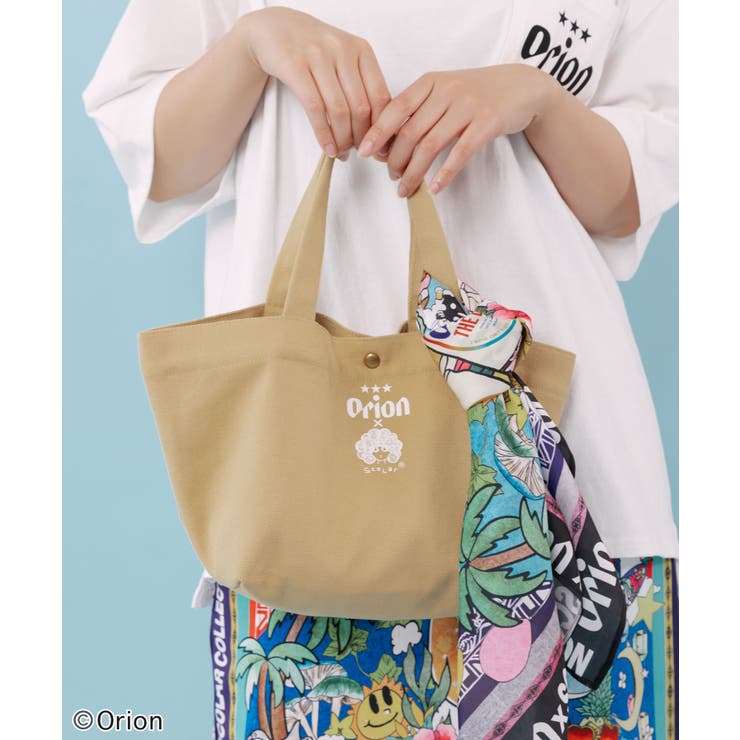 ベージュ | orion×ScoLar スカーフ柄バッグ | ScoLar