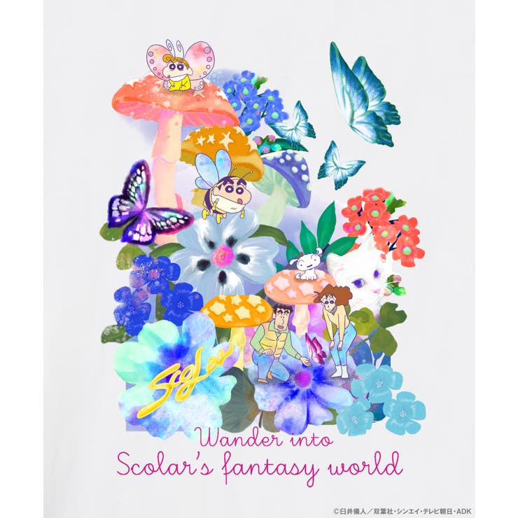 クレヨンしんちゃん×ScoLar メルヘン花柄チュニック | ScoLar | 詳細画像8 