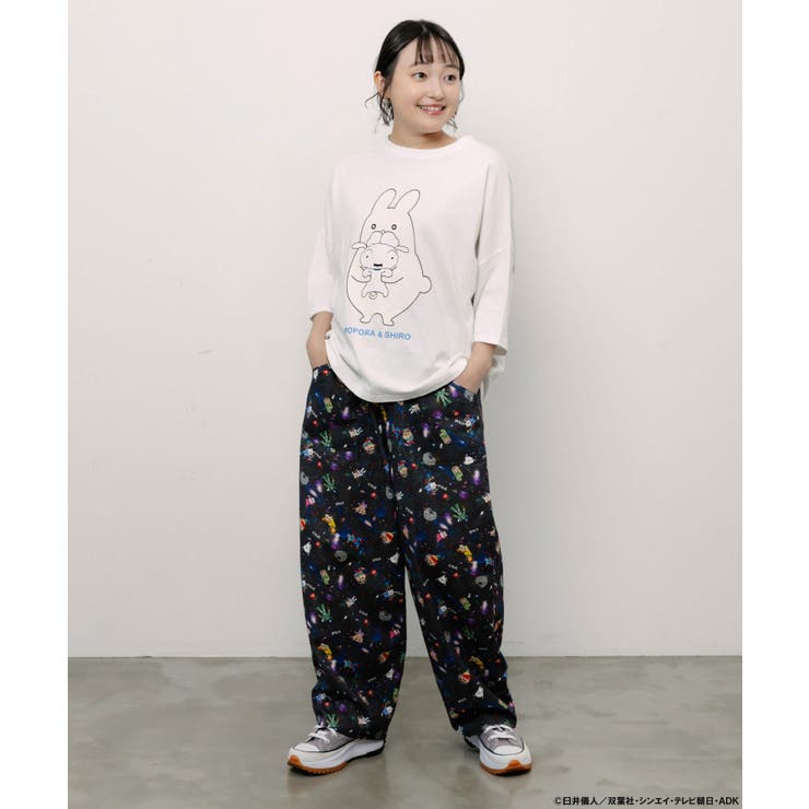 クレヨンしんちゃん×ScoLar 花宇宙の総柄パンツ | ScoLar | 詳細画像1 