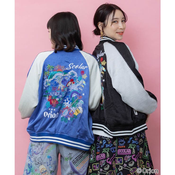 orion×ScoLar リゾートフェス刺繍スカジャン | ScoLar | 詳細画像1 