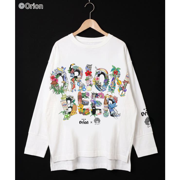 オフホワイト | orion×ScoLar ISLAND STORY Tシャツ | ScoLar