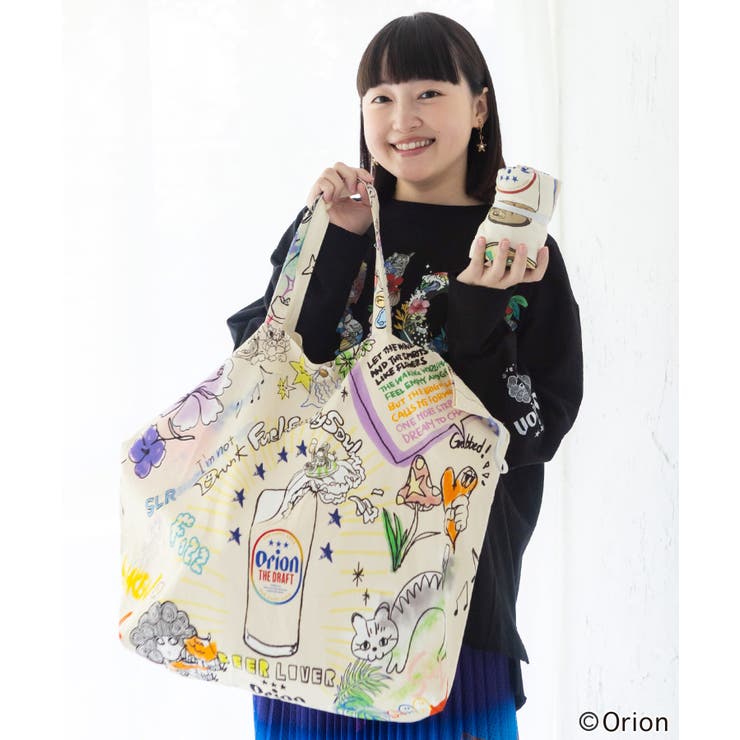 ベージュ | orion×ScoLar 2柄トートバッグ | ScoLar