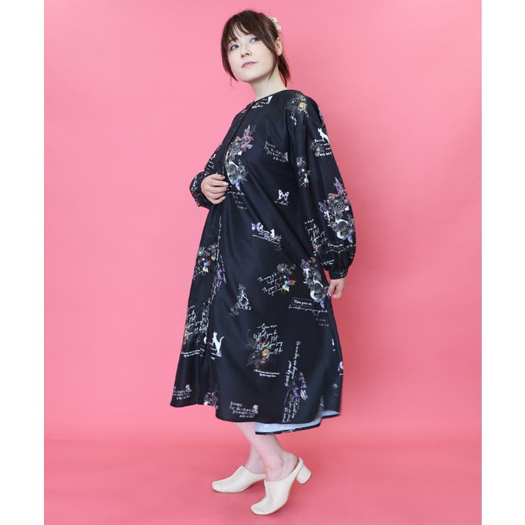 【希少/42】エトロ カシミヤ混 ワンピース フラワー ペイズリー 蝶々 総柄 数字と花蝶柄 前開きワンピース[品番：SRSW0000204]｜ScoLar（スカラー