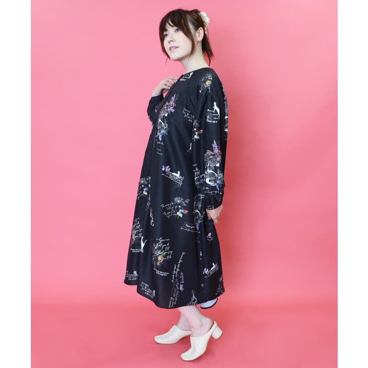 MARS 幾何学薔薇柄 ワンピース MARS 幾何学薔薇柄ワンピース